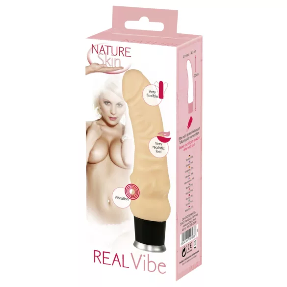 Nature Skin - realistický vibrátor - telová farba