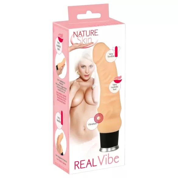 Nature Skin - realistický vibrátor - telová farba