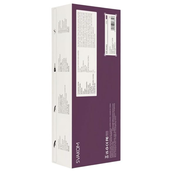 Svakom Avery - vibračný stimulátor s klitoriálnym ramenom - nabíjací - fialový