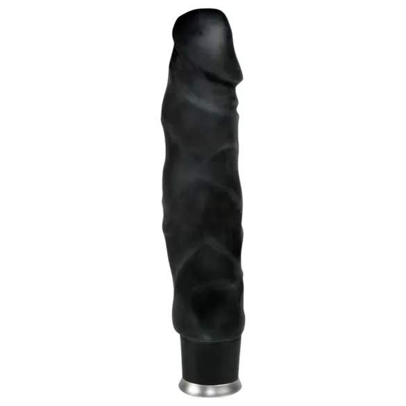 Nature Skin - realistický vibrátor - čierny - 22 cm