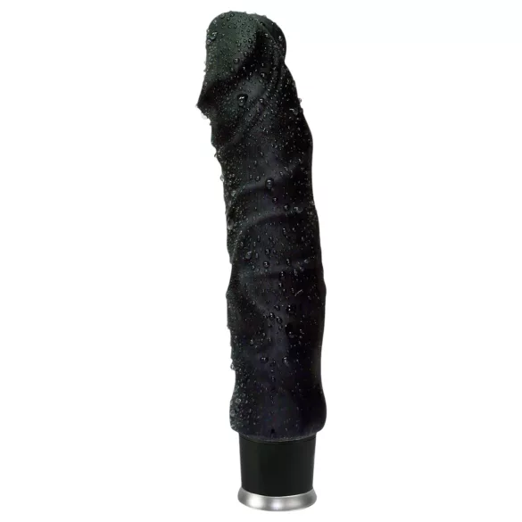 Nature Skin - realistický vibrátor - čierny - 22 cm