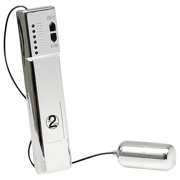 You2Toys - vibračné vajíčko - strieborné