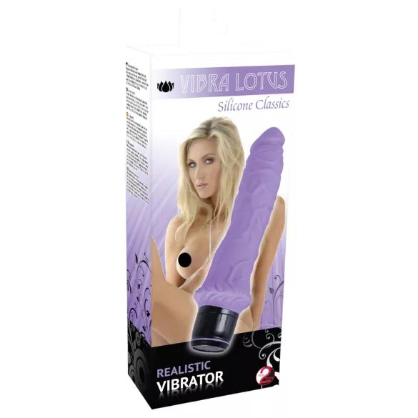 You2Toys - realistický vibrátor Lotus - fialový