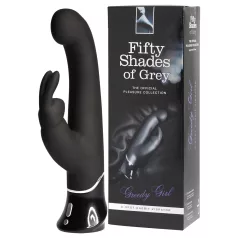   Fifty Shades of Grey - vibrátor s klitorálnym výstupkom - USB nabíjanie