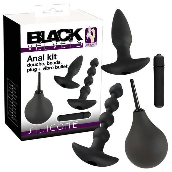 Súprava análnych vibrátorov Black Velvet (4 diely)