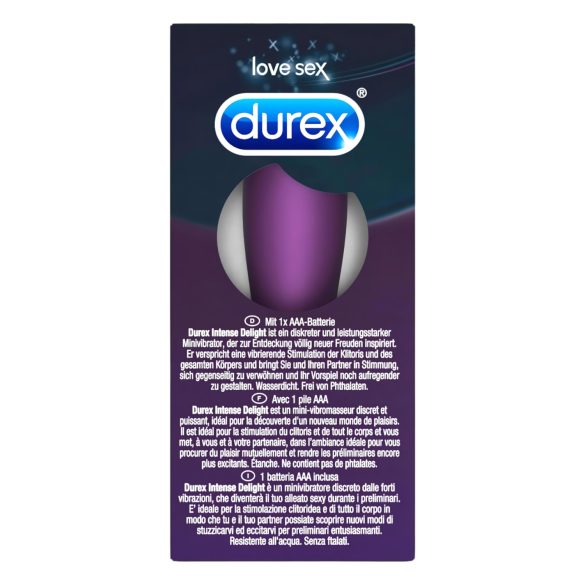 Durex - mini vibrátor - intenzívne potešenie - fialový