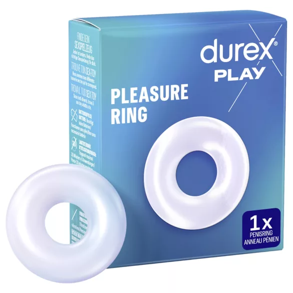 Durex - erekčný krúžok - silikónový - priehľadný