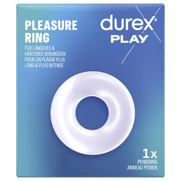 Durex - erekčný krúžok - silikónový - priehľadný
