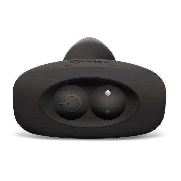 b-Vibe - rotačný análny vibrátor s perličkami, nabíjateľný (čierny)