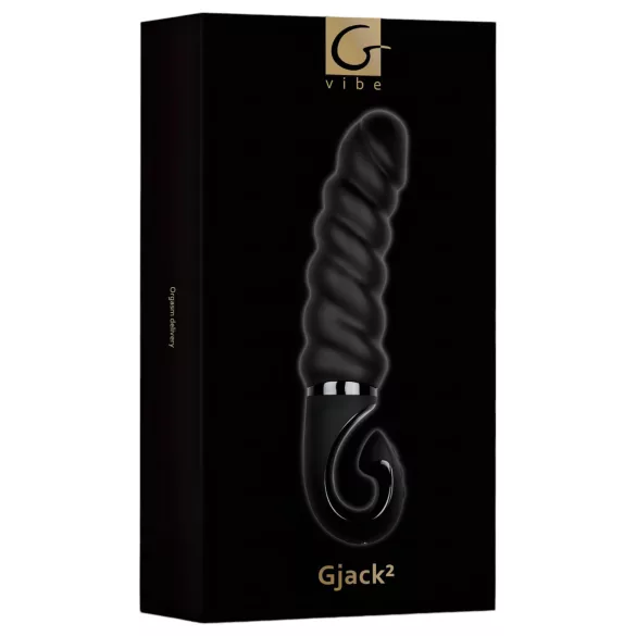 Gvibe - vibrátor pre bod G - nabíjateľný, vodotesný silikón - čierny