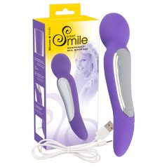 SMILE - vibrátor na masáž s 2 motormi - fialový