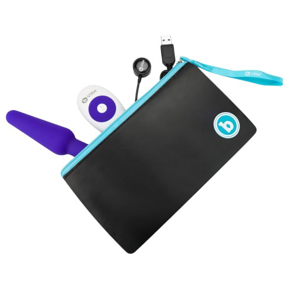 b-Vibe trio - 3-motorový análny vibrátor (fialový)