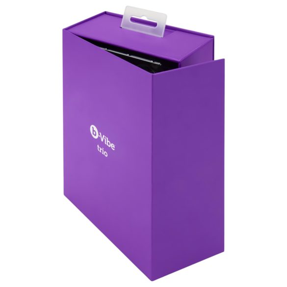 b-Vibe trio - 3-motorový análny vibrátor (fialový)