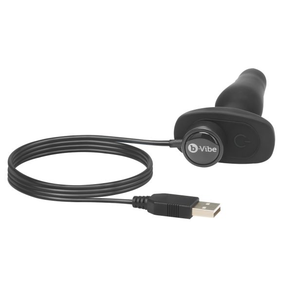 b-Vibe Novice - análny vibrátor pre začiatočníkov - čierny
