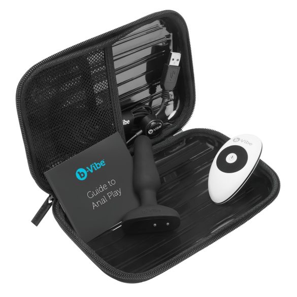 b-Vibe Novice - análny vibrátor pre začiatočníkov - čierny