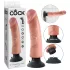 King Cock - vibrátor s prísavkou - 23 cm - telová farba