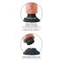 King Cock 7 prísavkový vibrátor (18 cm) - prírodný