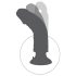 King Cock 7 prísavkový vibrátor (18 cm) - prírodný