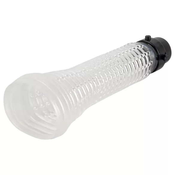 You2Toys - vákuová pumpa na penis a masturbátor 2v1 - priehľadná