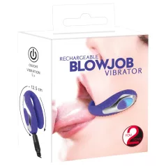   You2Toys - vibrátor na orálny sex - nabíjací, silikónový, fialový