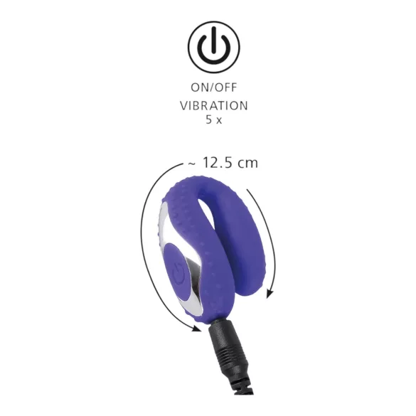 You2Toys - vibrátor na orálny sex - nabíjací, silikónový, fialový