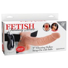   Fetish Strap-on 9 - pripínací vibrátor - realistický - telová farba