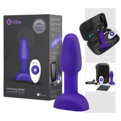   b-Vibe Rimming - rotačný anál vibrátor s perličkami (fialový)