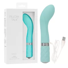  Pillow Talk Sassy - vibrátor na bod G - nabíjateľný - tyrkysový