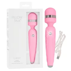   Pillow Talk Cheeky Wand - akumulátorový masážny vibrátor (ružový)