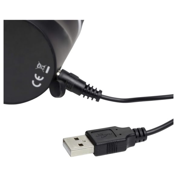 Happyrabbit Realistic - vibrátor s výbežkom na klitoris - vodotesný