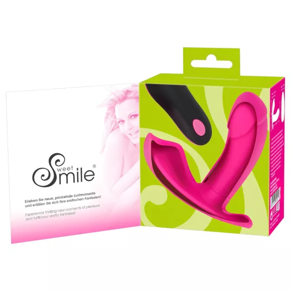 SMILE - dámske vibračné nohavičky - bezdrôtové, nabíjateľné - ružové