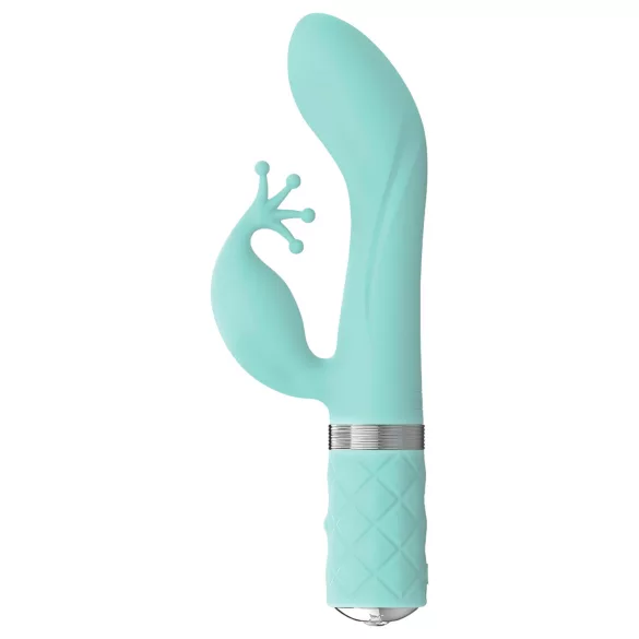 Pillow Talk Kinky - akumulátorový, 2-motorový vibrátor na bod G (tyrkysový)