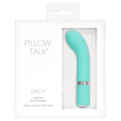   Pillow Talk Racy - nabíjateľný, úzky G-bod vibrátor (tyrkysový)