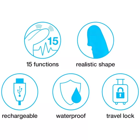 Happyrabbit - vibrátor s výbežkom na klitoris - dobíjací, fialový