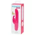 Happyrabbit Curve Slim - vibrátor s výbežkom na klitoris - vodeodolný - ružový