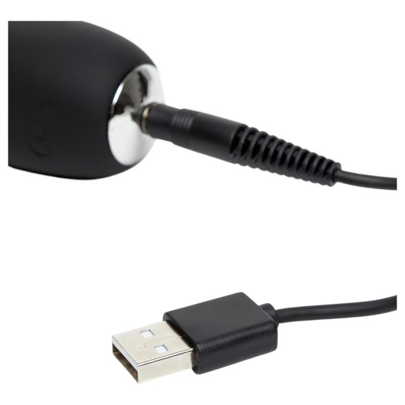 Happyrabbit - vibrátor na bod G - štíhly tvar - čierny