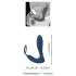 You2Toys - análny vibrátor na prostatu s erekčným krúžkom - modrý