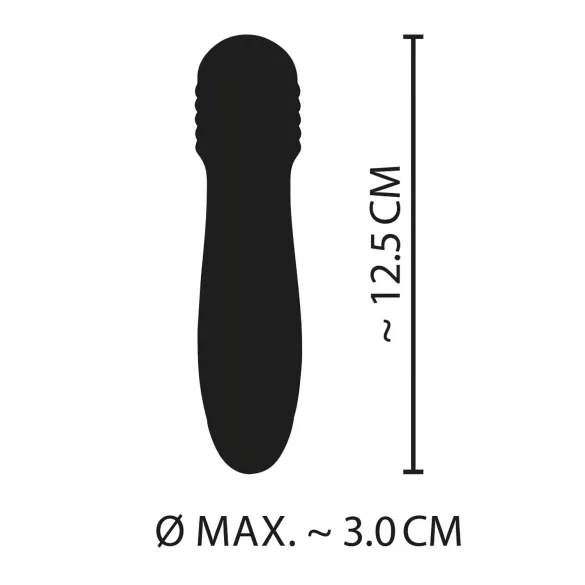 Cuties - mini masážny vibrátor - nabíjateľný - zelený