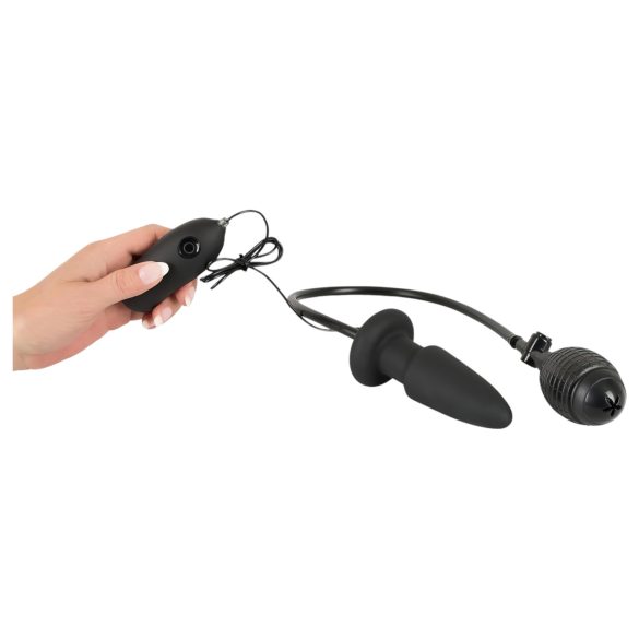 You2Toys - vibračný análny dilatátor s pumpou - čierny