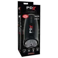   PDX Elite Moto Bator 2 - masturbátor s pohybom hore-dole a saním - čierny