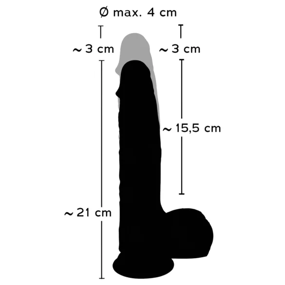You2Toys - realistický vibračný strapon - prírodná farba