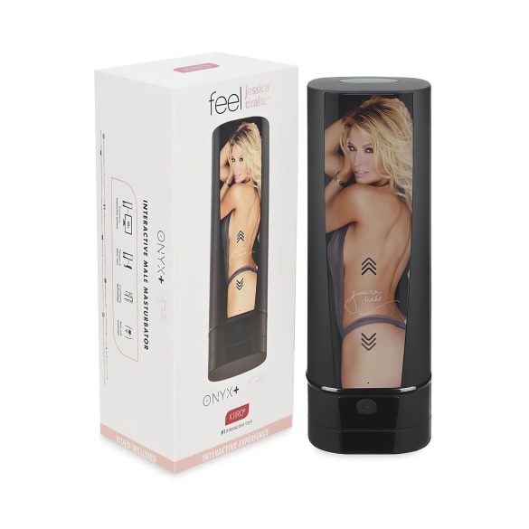 Kiiroo Onyx+ Jessica Drake - interaktívny masturbátor - čierny