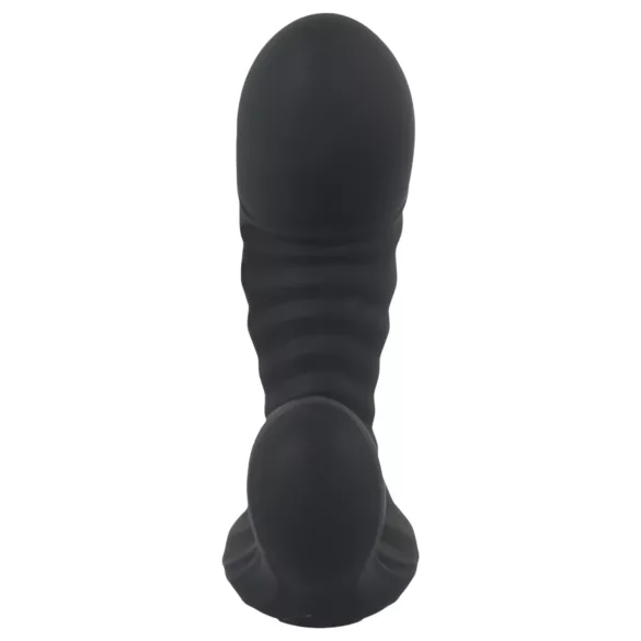 You2Toys - vibračný nafukovací vibrátor s diaľkovým ovládaním - čierny