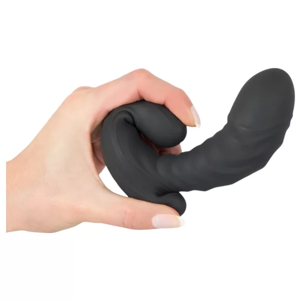You2Toys - vibračný nafukovací vibrátor s diaľkovým ovládaním - čierny
