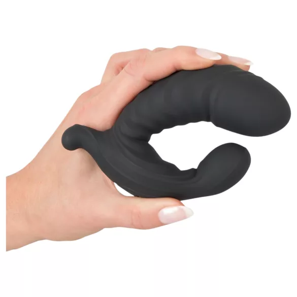 You2Toys - vibračný nafukovací vibrátor s diaľkovým ovládaním - čierny