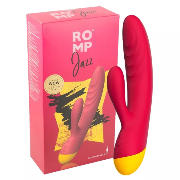 ROMP Jazz - vibrátor na bod G a klitoris - vodotesný - ružový