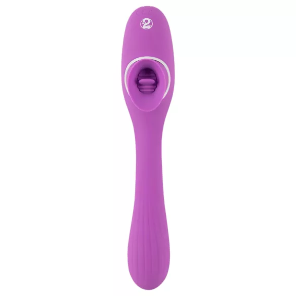 You2Toys - vibrátor s dvoma funkciami - nabíjateľný 2v1 - fialový