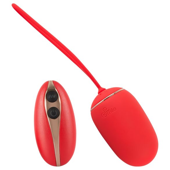 SMILE Love Ball - nabíjateľné, rádiové vibračné vajíčko (červené)