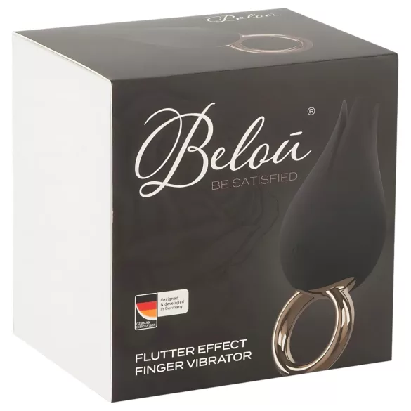 Belou - vibrátor na klitoris - nabíjateľný, vodotesný - čierny