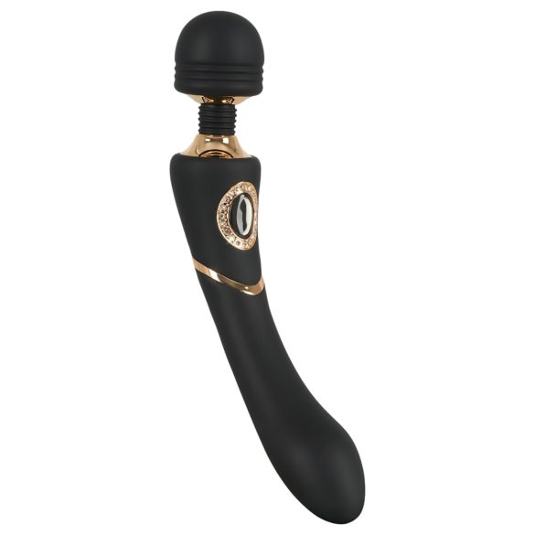 Cleopatra Wand - nabíjateľný, vodeodolný masážny vibrátor (čierny)